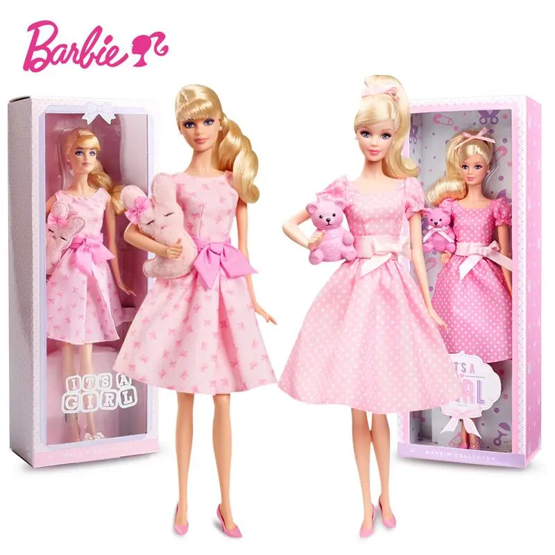 

Originais Dolls Pink Dot Dress Blessing Collection Doll Cute Bear Princess Kids Birthday Gift Toys Girls Gift X8428