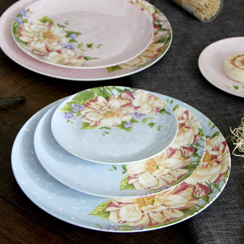 

6/8/10 inch Ceramic Bone China Fruit plate ceramic dessert plate cake plate set snack plate