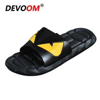 

Fashion Man Slippers Summer Sandals Men Tongs Homme Large Size 45 Mens Slippers Indoor Slides Men Flip Fops Devil Men Shoes Eyes