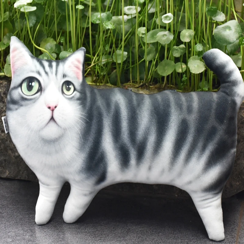 Kawaii Моделирование Плюшевые кошачьи подушки мягкие куклы игрушечное животное задняя Подушка Диван Кровать Декор моющийся Мат для детей подарок