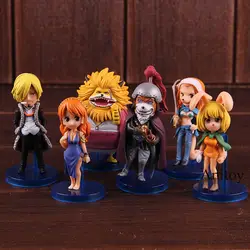 Фигурку «One Piece» Санджи Nami Wanda морковь Inuarashi Nekomamushi ПВХ Коллекционная модель игрушки 6 шт./компл