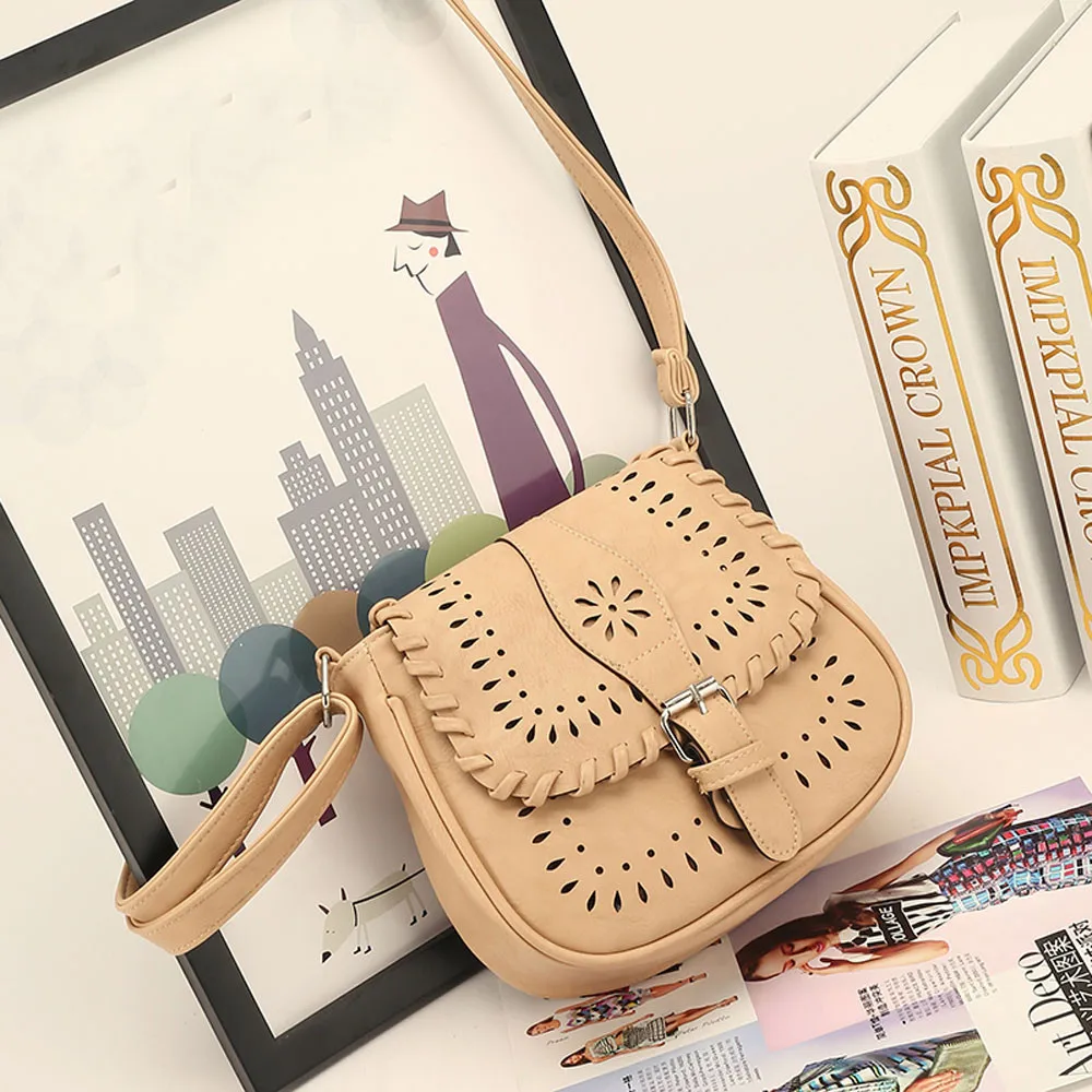 30#Retro Women Leather Tote Shoulder crossbody bags for women Crossbody Handbag Satchel Messenger Bag dames tassen