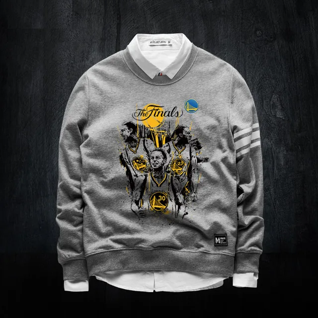 Autumn Crew Neck Hoodie NBA Clothes For Mens 3XL Black Whitein Hoodies