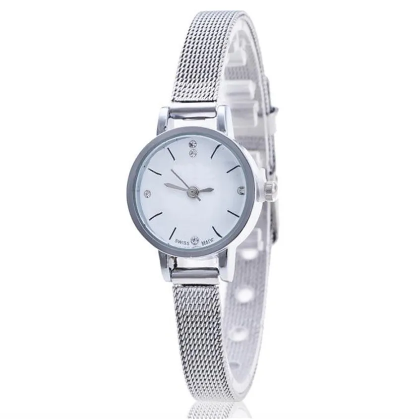 

OTOKY ladies watches watches women Wrist Watch Wristwatch Silver Stainless Steel Mesh Band Quartz Wristwatches