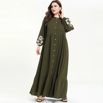 

Ramadan Abaya Dubai Arabic Turkey Islamic Hijab Maxi Muslim Dress Kaftan Caftan Marocain Robe Femme Musulman Tesettur Elbise