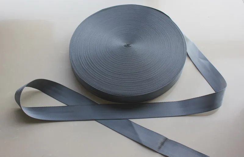 

38 meters Roll Seat Belt Webbing Safety Strapgrey Color 4.8cm Wide 5 Bars