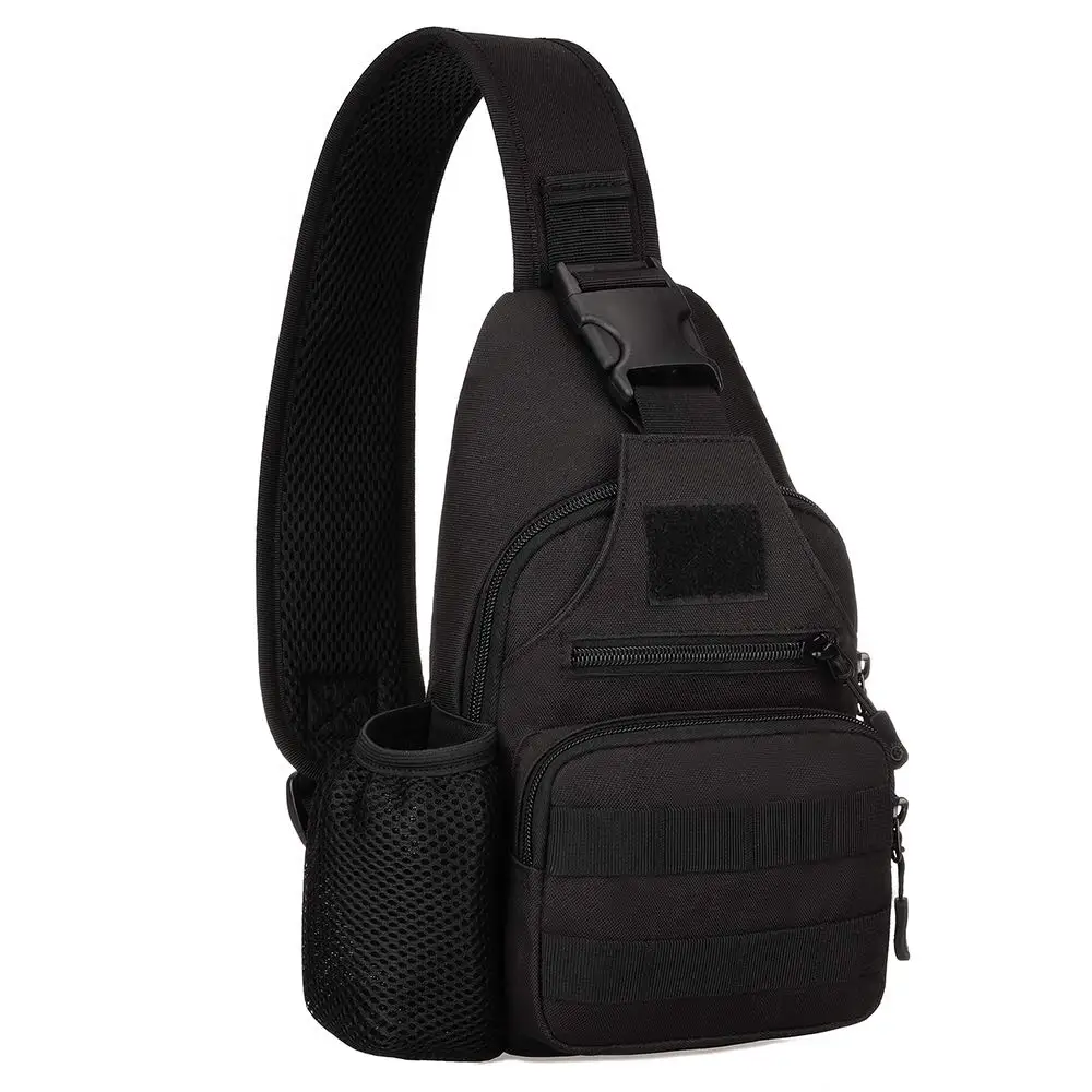 Tactical Sling Chest Pack Military Crossbody Backpack MOLLE Shoulder Bag Daypack with USB Charging Port for Cycling Fishing | Спорт и