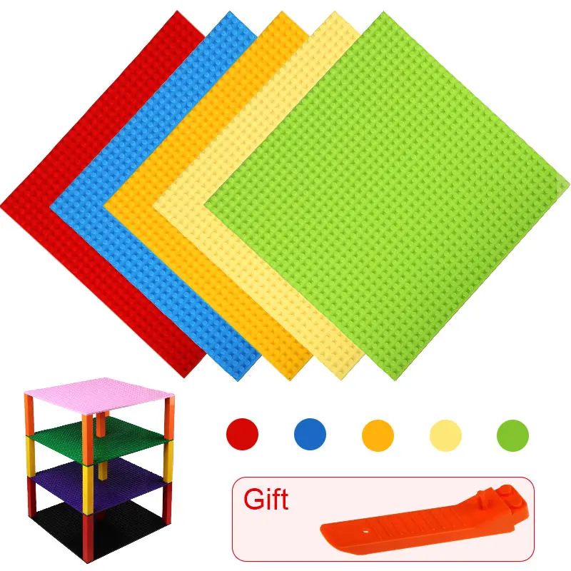 

5 pcs 32*32 Dots 10*10" Classic Double Sides Baseplates For Small Bricks Compatible LegoED Small Size Building Blocks Kids Toys