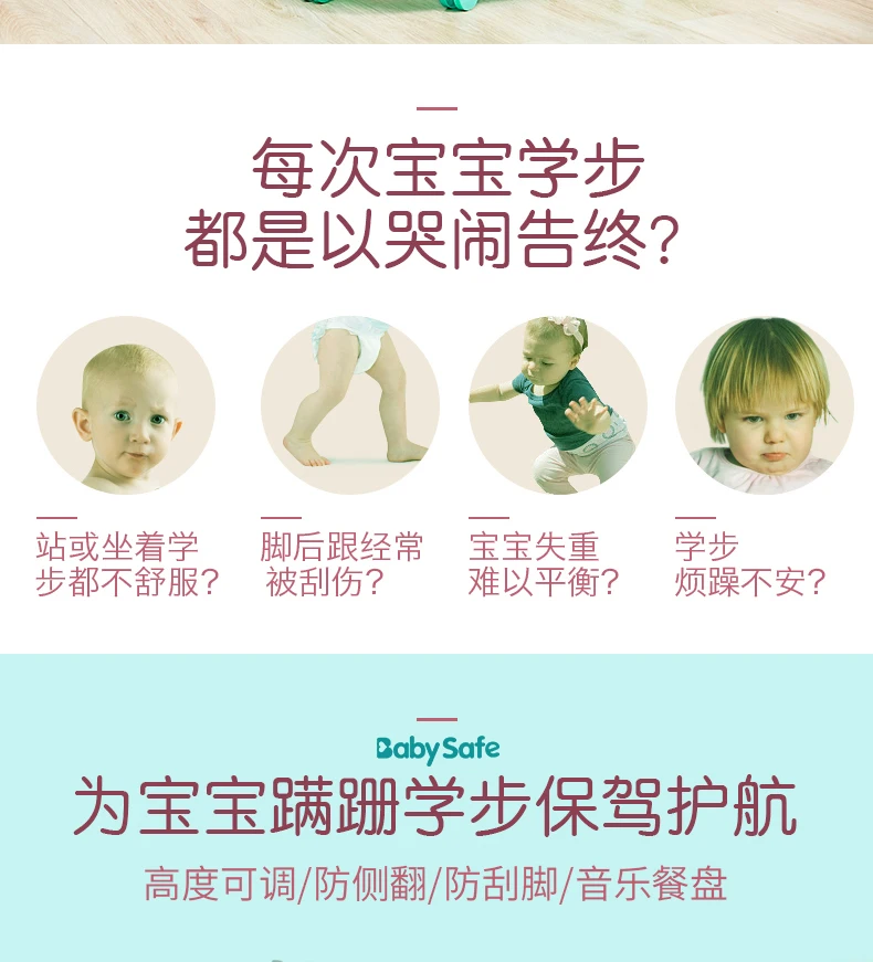 Детские ходунки с защитой от опрокидывания, многофункциональные, складные, на 6/7-18 месяцев, для мальчиков и девочек, для детей, для детей, для сидения