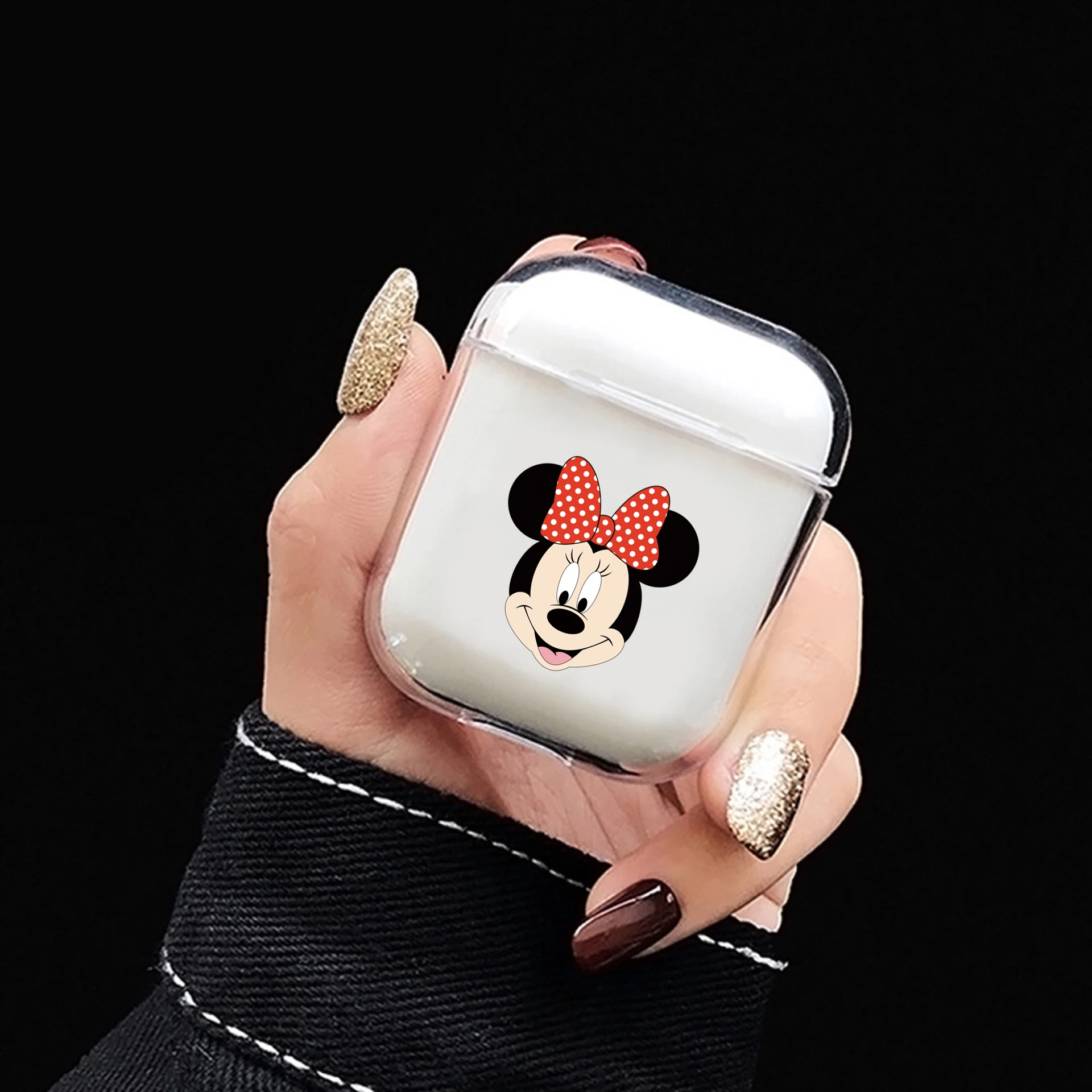 Case For Airpods Case Cute Transparent Hard Wireless Bluetooth Earphone Case For Airpod Cover For Air Pods Cartoon Protector Box