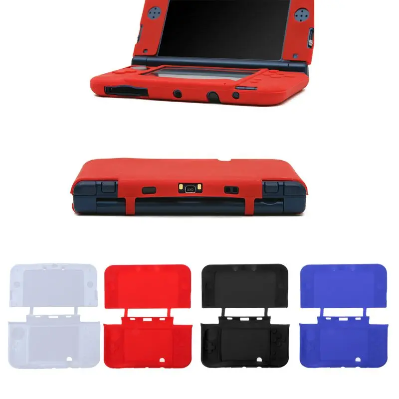1 шт. мягкий полный силиконовый чехол Защитный чехол для nintendo New 3DS XL/LL игровой консоли