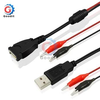 

USB Alligator Clips Crocodile Wire Male/Female to USB Tester Detector DC Voltage Meter Ammeter Capacity Power Meter Monitor