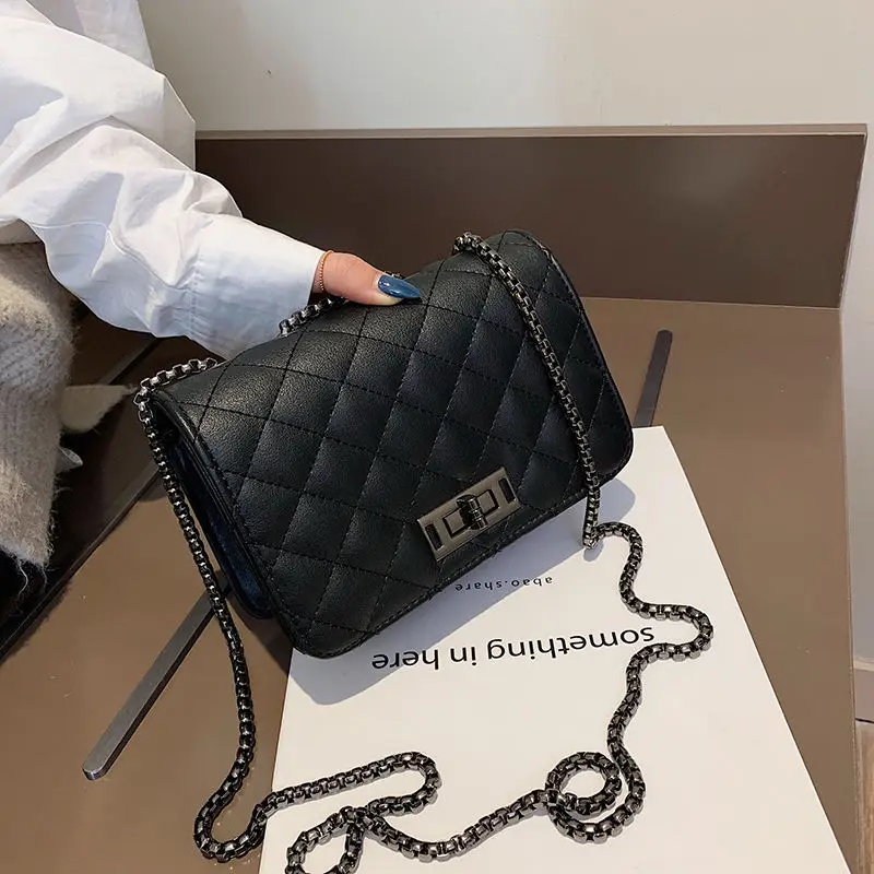 

Youbroer Women's Bag New Fashion Diamond Mini Cross Shoulder Bag Chain Lady Bags Diamond Lattice