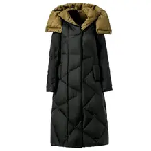 New Plus Size M~5XL Women’s Thickening Long Duck Down Jackets Winter Ladies Parka Coats Hooded Female Coats Outerwear Clothing