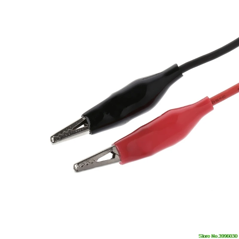 Медные зажимы аллигатора с проводом женский USB разъем Тестовые провода крокодил