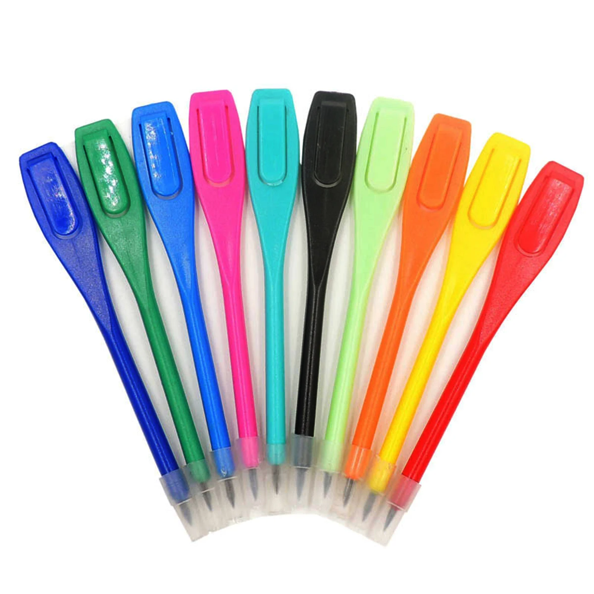 New 20Pcs Plastic Golf Score Pen Assorted Color Golf Clip Score Pencils Recording Clear Mud Tool Golf Pencil Score Card Clip