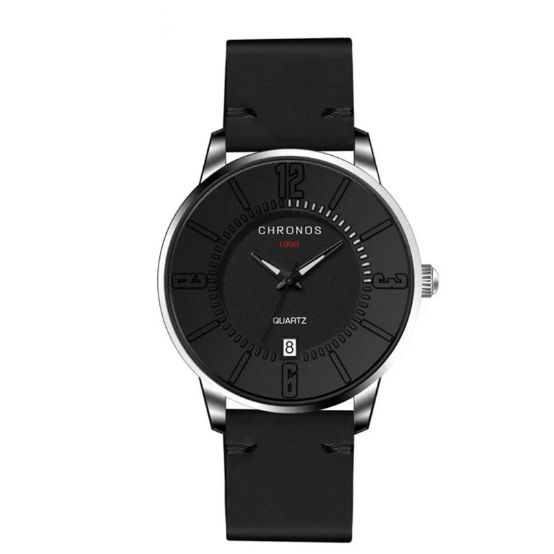 

Luxury Top Brand Chronograph Watches Clock Luminous Men Business Wristwatches Leather Strap Sports Wacth relogio masculino 5N