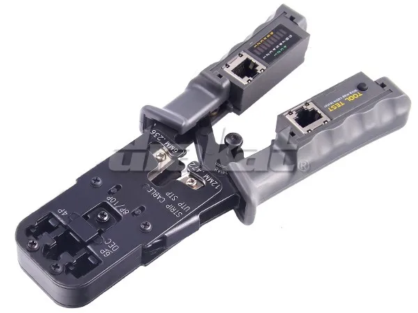 Сеть щипцы и тестер RJ45 8/6/4 Pin Ratchet TL-022 потрясающе