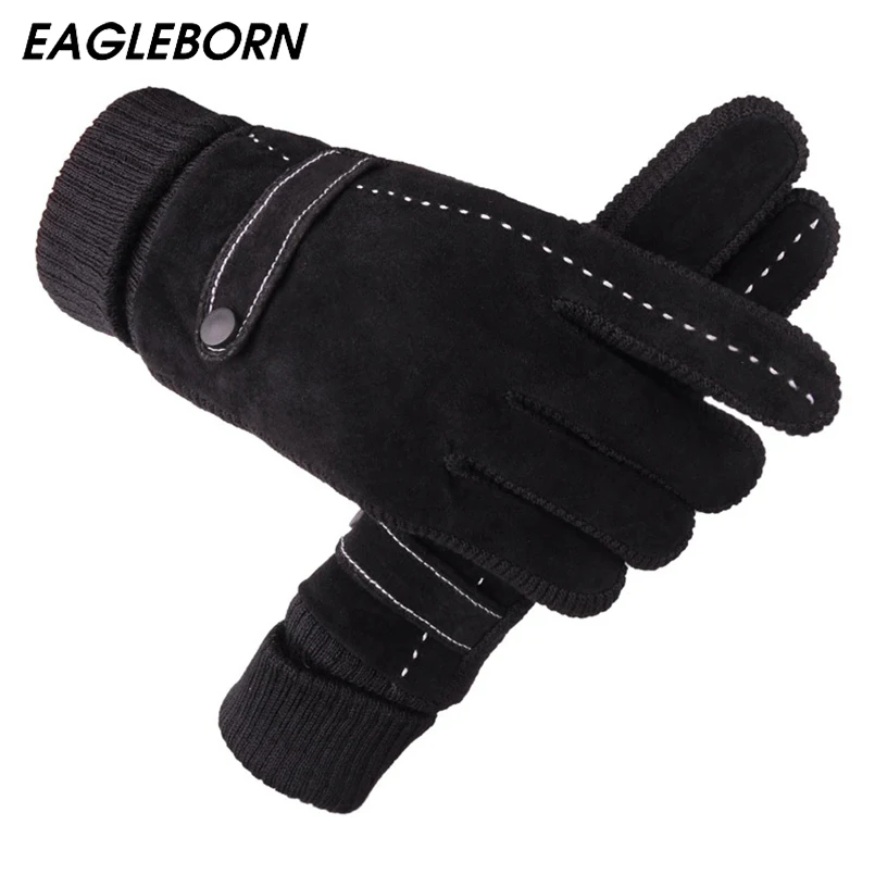 mens leather gloves warm