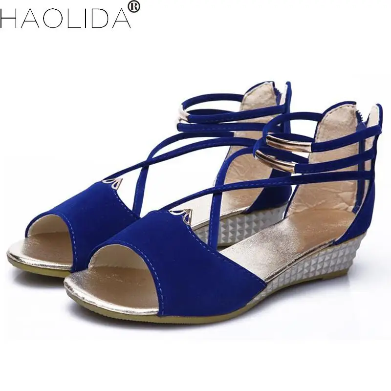

2018 New Women's Sandals Shoes Woman Wedges Heels Sandals Women's Summer Shoes Gladiator Sandals Ladies Wedge Shoes For Woman