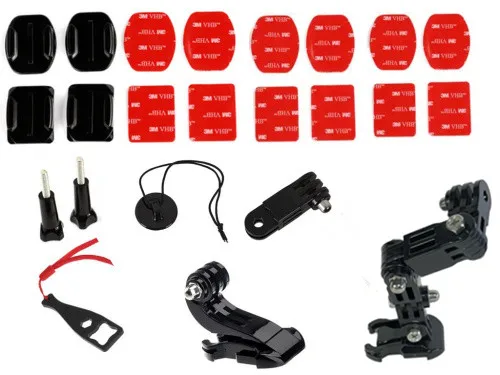 Мотоцикл полный шлем спереди сбоку подбородка крепление для YI 4 К GoPro Hero 6 5 4 3+ Sj4000 h9 действие Камера аксессуары
