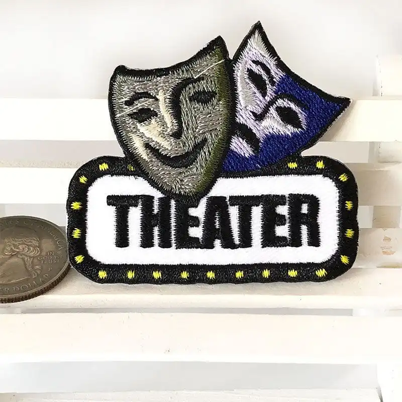 Comedy and Tragedy Drama Acting Patch Applique Iron on