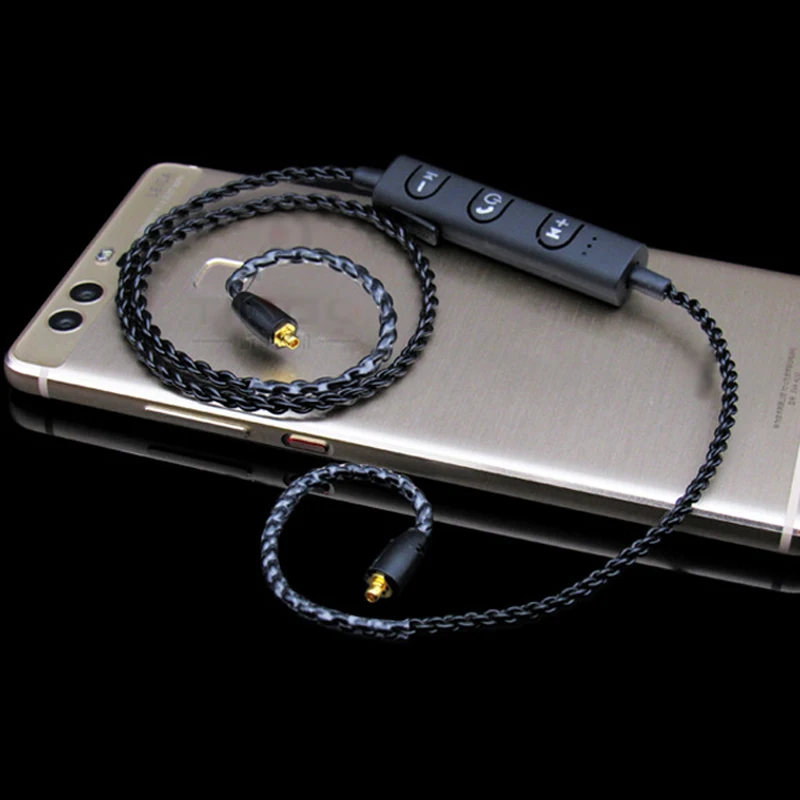 DIY MMCX Bluetooth адаптер кабель для Shure SE215 SE535 SE846 наушники гарнитура сменный провод с