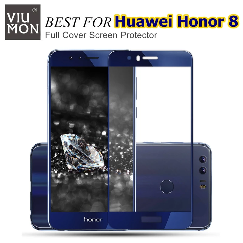

Premium Tempered Glass For Huawei Honor 8 Full Cover Screen Protector For Huawei Honor8 Case Protective Front Glass Film Cover