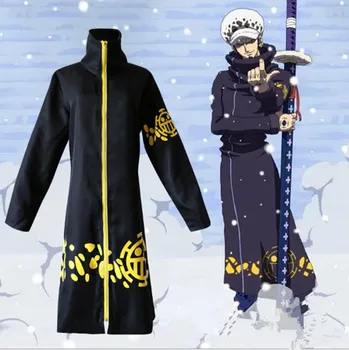 

2017 free custom cosplay costume One Piece Trafalgaro jacket cloak cosplay costume
