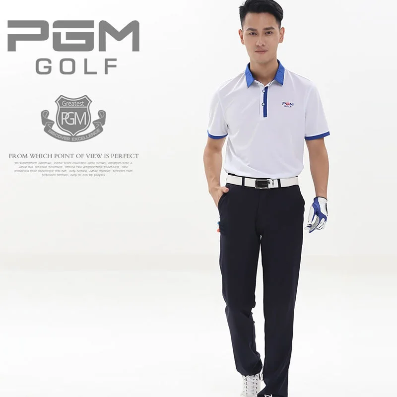 Pgm Golf Мужские брюки с высокой эластичностью летние мужские дышащие