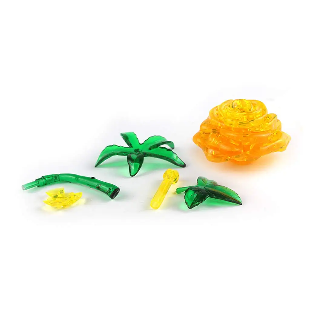Zhenwei 3D кристаллическая головоломка Роза Строительная модель DIY Собранные образовательные творческие небольшие предметы интерьера алмазные Пазлы для детей