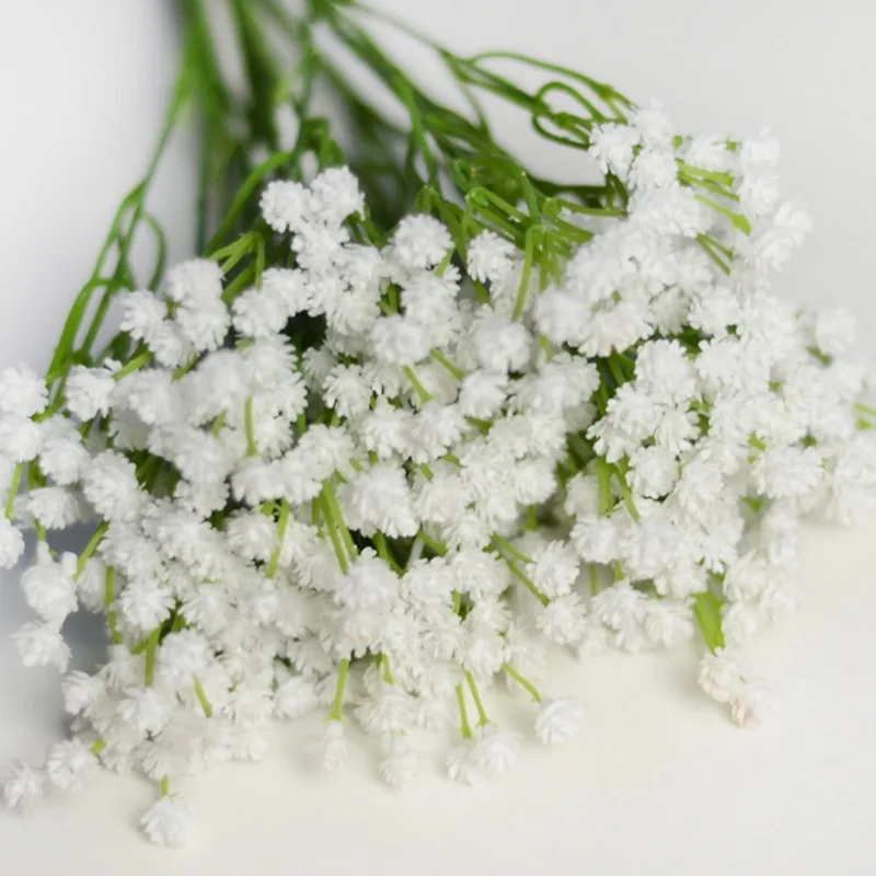 7 bifurcation букет Babysbreath шелковые искусственное цветочное украшение украшения ребенка дыхание Искусственные розы Букет