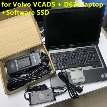 

For Volvo VCADS Pro V2.40 Truck Diagnostic Tool VCADS Communicate Adapter with D630 Laptop for Volvo ready use