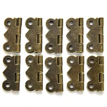 Design de moda Amarelo bronze 10x Mini Borboleta Porta Gaveta Do Armário Dobradiça Caixa De Jóias Mobiliário 20mm x 17mm