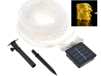

Quality 7M 50 LED Solar Rope Tube Led String Strip Fairy Light Outdoor Garden Party Decor Waterproof
