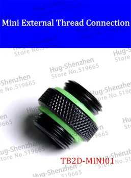 

2pcs/lot Barrow G1 / 4 "Black mini dual external thread connection MINI Nipple water cooling PC accessories TB2D-MINI01