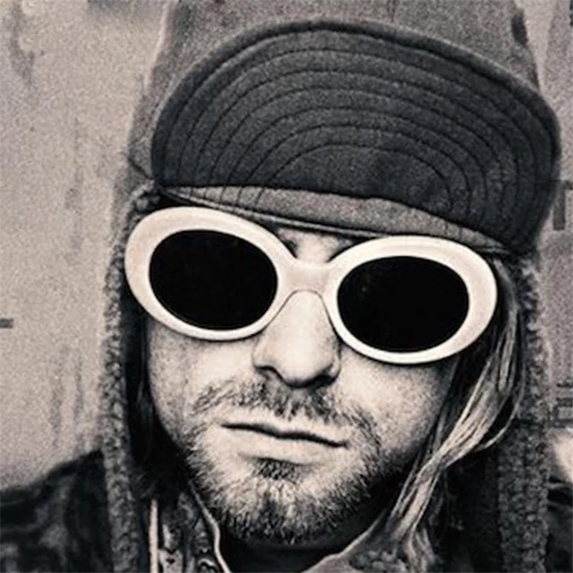 Long Keeper Hot Sale Retro Vintage Women Men NIRVANA Kurt Cobain Sunglasses Lattice Oval Sun ...