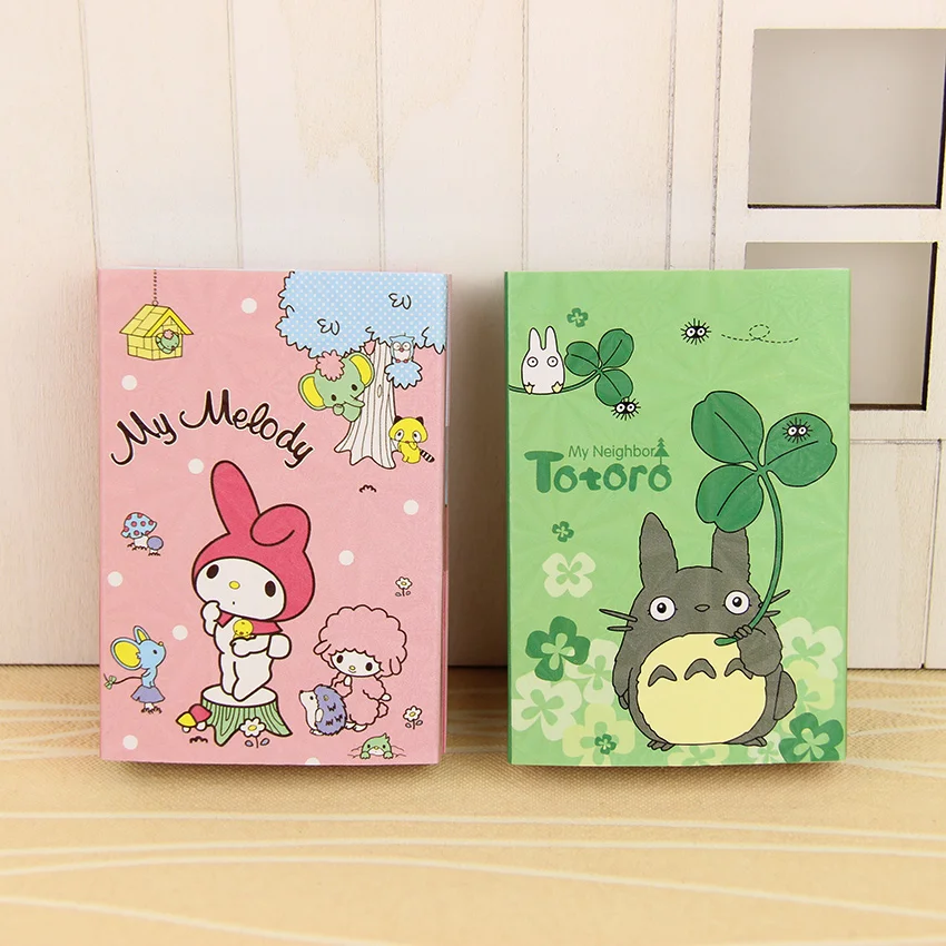 1 шт. милые 6 складных N Times наклейки Melody Totoro блокноты канцелярские товары офисные школьные принадлежности