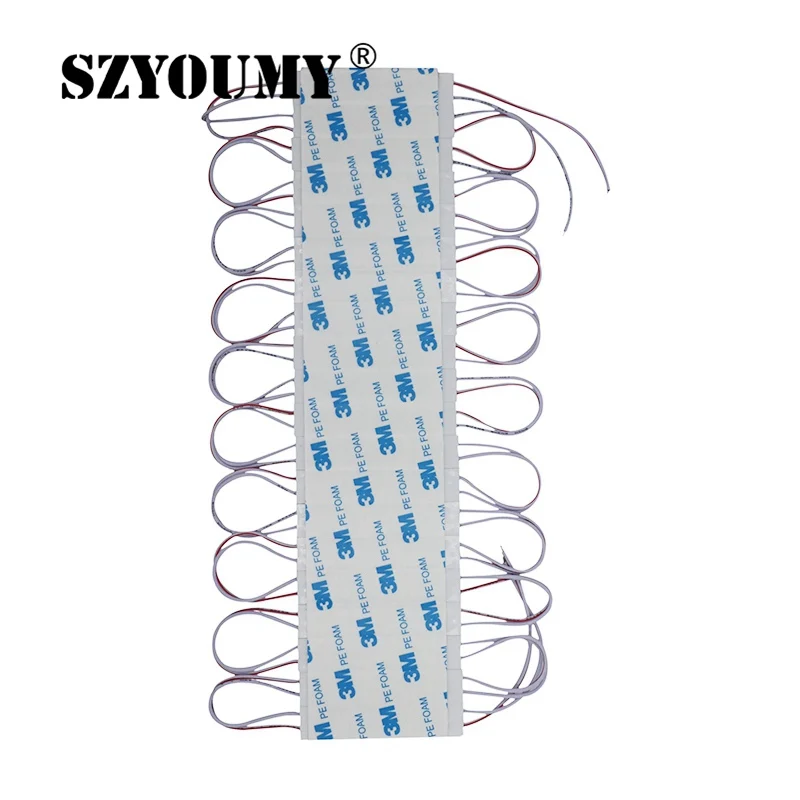 SZYOUMY 2835 SMD IP68 Водонепроницаемый впрыска 3 Светодиодный модуль с объективом светодиодный знак рекламы Подсветка пиксель света 1000 шт