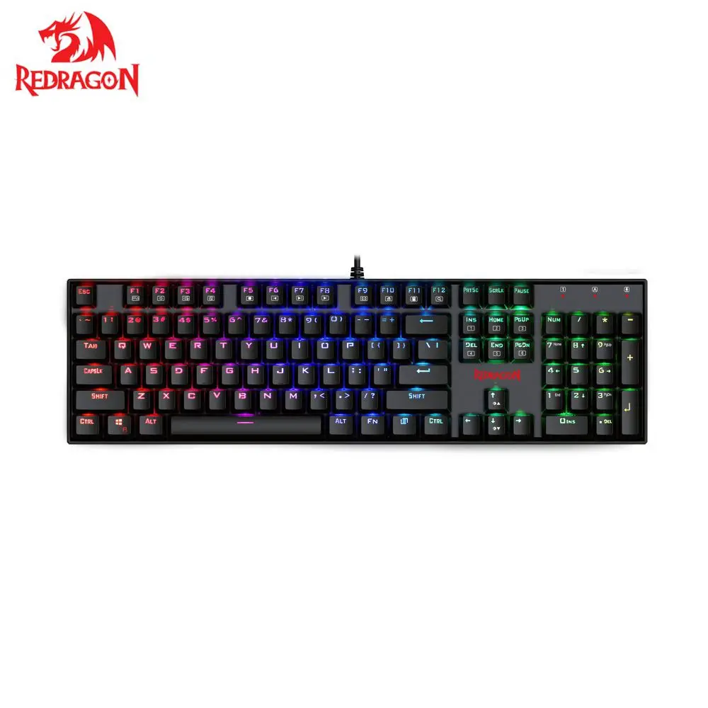 Механическая игровая клавиатура Redragon K551 с RGB подсветкой 104 клавиш|mechanical gaming
