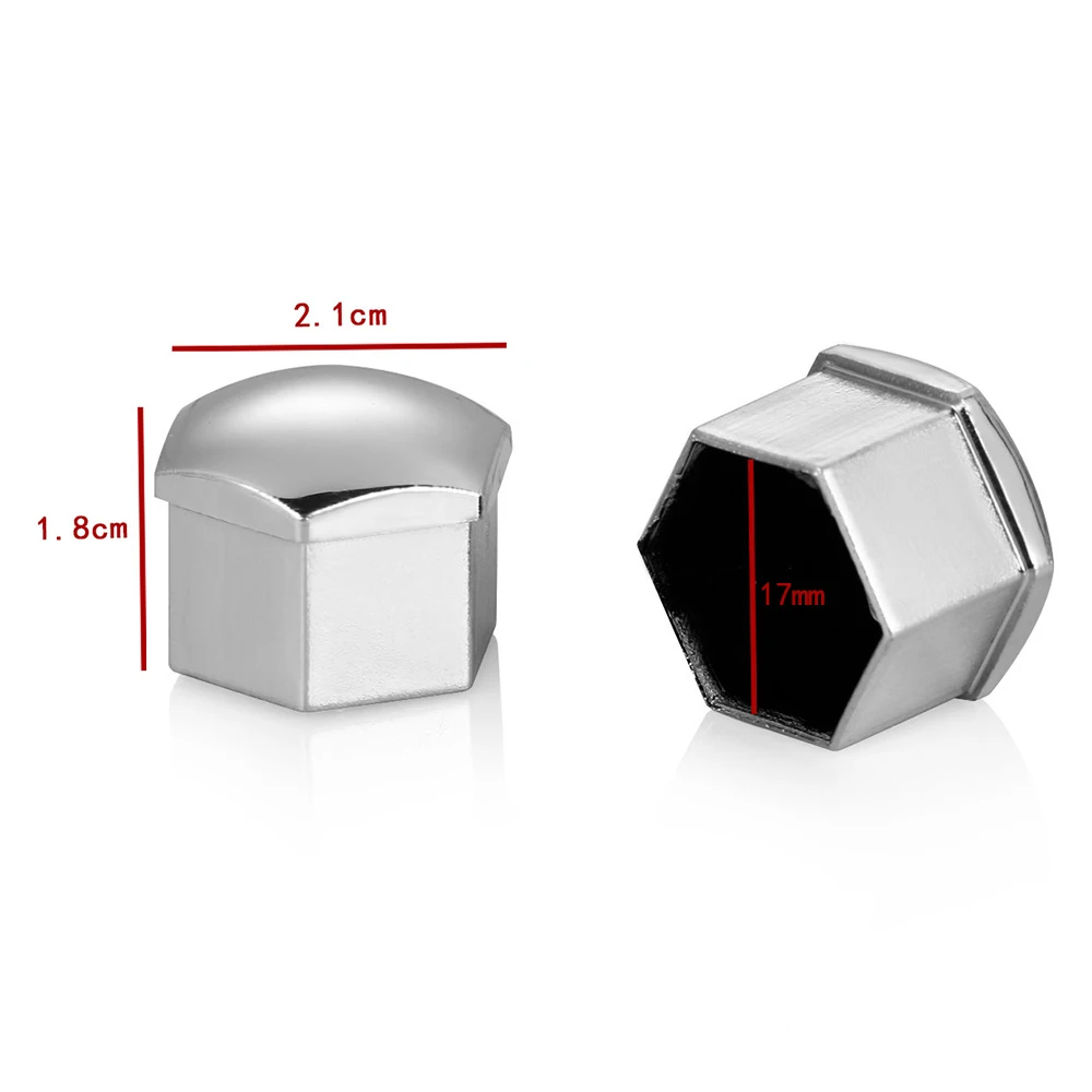 20 шт./лот болт для колес, Центральная гайка, колпачки 321601173A для Audi A4 Q5 Golf Skoda SEAT с 17 мм шестигранным болтом