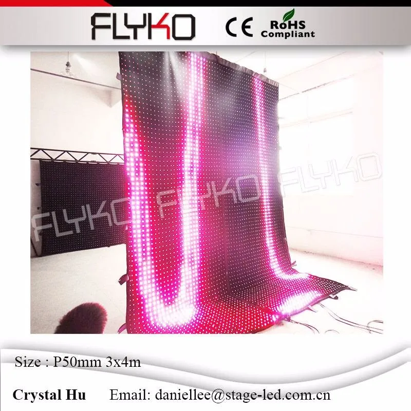 LED video curtain432