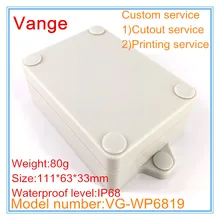 1 шт./лот IP68 водонепроницаемый сертификат ABS пластик настенная распределительная коробка diy для электронного устройства под водой 111*63*33 мм