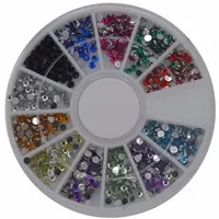 1200 шт/колесо Крошечные Круглые бусины украшения 3D дизайн ногтей Икра+(NR-WS23