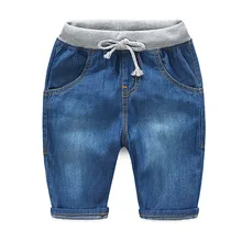 Детская Шорты новые летние джинсы для мальчиков Корейские детские штаны тонкий срез прилива