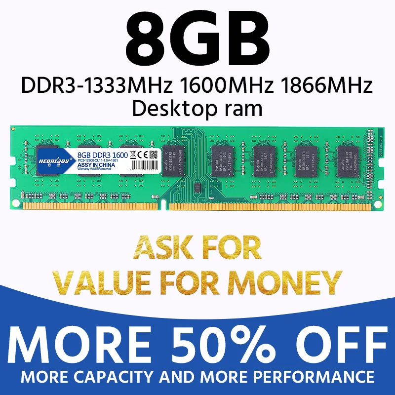Оперативная память Heoriady DDR3 8 Гб 1600 МГц память для рабочего стола 2 ГБ 4 ГБ 1333 МГц 1066 МГц опции