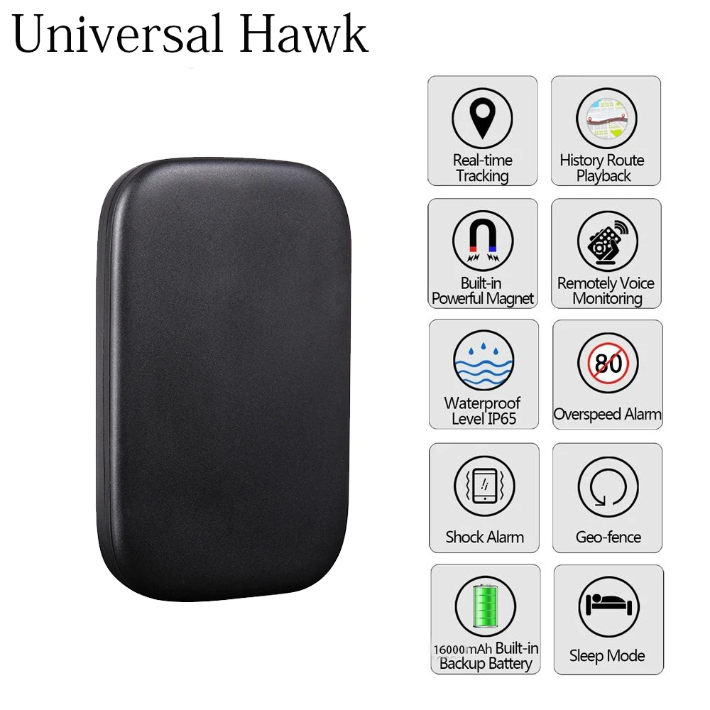 

Universal Hawk Car GPS Tracker 6000mAh,Vehicle GSM Tracking Rastreador,Powerful Magnet Built-in,Ultrathin,Free Fee GPS Platform