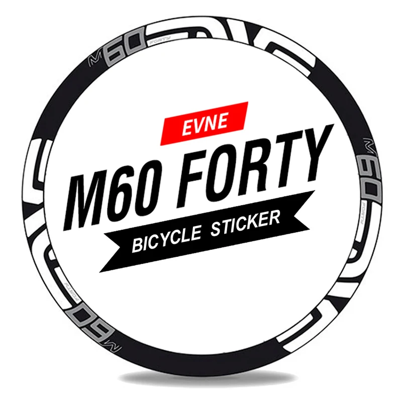 

M60 FORTY 26er 27.5er 29er Rim Wheel Decals Mountain Bicycle Sticker MTB Wheels Decal