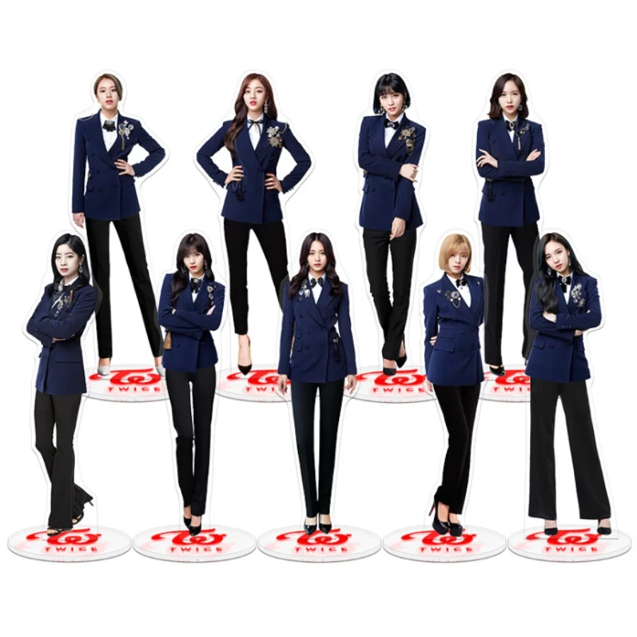 Kpop Twcie Members Uniform Acrylic Figure Doll Nayeon Sana Standing Action Table Decor Once