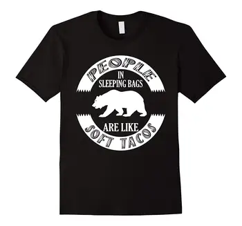 

Funny Camping T-Shirt - Grizzly Bear Soft Taco Shirt